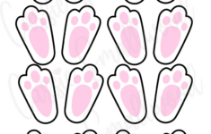 Cute Easter Bunny Feet Printable Template (Free!) - Cassie Smallwood regarding Easter Bunny Feet Printable