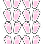 Cute Easter Bunny Feet Printable Template (Free!)   Cassie Smallwood With Regard To Printable Easter Bunny Paw Prints