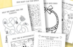 Easter Activities Free Printables — Gathering Beauty pertaining to Easter Printable Activities Free