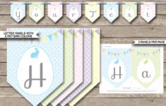 Easter Banner Template pertaining to Free Printable Happy Easter Banner