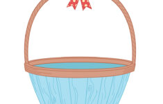 Easter Basket Template, Easter Basket Clipart &amp; Easter Craft pertaining to Empty Easter Basket Printable