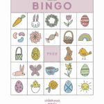Easter Bingo   Childhood Magic In Easter Bingo Game Printable