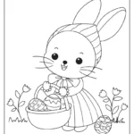 Easter Bunny Coloring Pages (Free Printables) Intended For Coloring Easter Bunny Printable