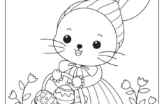 Easter Bunny Coloring Pages (Free Printables) intended for Coloring Easter Bunny Printable
