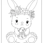 Easter Bunny Coloring Pages (Free Printables) Intended For Free Printable Full Size Easter Bunny Coloring Pages