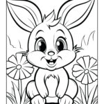 Easter Bunny Coloring Pages   World Of Printables Intended For Coloring Easter Bunny Printable