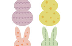 Easter Bunny Garland Craft - Childhood Magic regarding Easter Printable Decorations