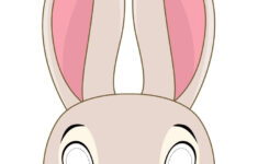 Easter Bunny Masks - 10 Free Pdf Printables | Printablee for Free Printable Easter Masks