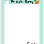 Easter Bunny Note Printable Example 2   Mom Envy In Note From The Easter Bunny Printable