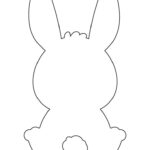 Easter Bunny Stencil   10 Free Pdf Printables | Printablee With Free Printable Easter Stencils
