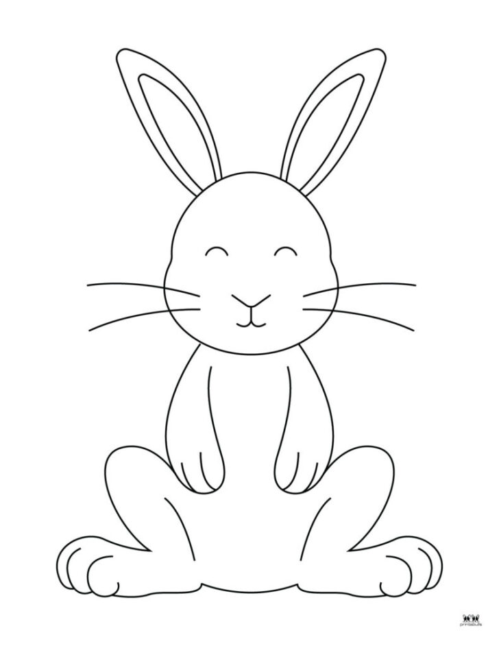 Large Easter Bunny Printable