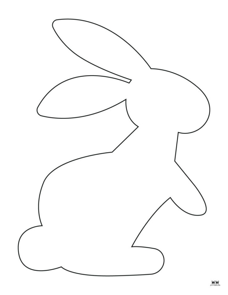 Printable Easter Bunny Cut Out