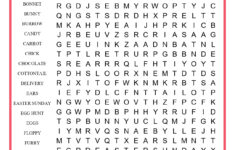 Easter Bunny Word Search intended for Easter Bunny Puzzles Printable