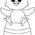 Easter Chick Coloring Pages Pertaining To Printable Easter Chick