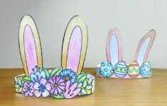 Easter Craft: Make A Bunny Crown In 5 Steps With Our Free Printable inside Printable Easter Crafts For Kids
