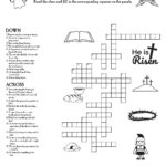 Easter Crossword Puzzle • Beeloo Printable Crafts And Activities Inside Printable Easter Crossword