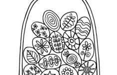 Easter Egg Basket Coloring Sheet – Madejoel regarding Printable Easter Basket to Color