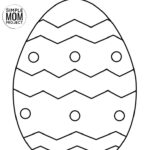 Easter Egg Coloring Pages For Kids With Free Printable Templates Inside Easter Eggs Template Printable