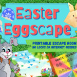 Easter Egg Escape Room Game. Printable Party Adventure Game For In Printable Easter Escape Room