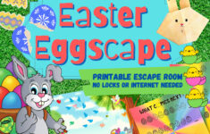 Easter Egg Escape Room Game. Printable Party Adventure Game For in Printable Easter Escape Room