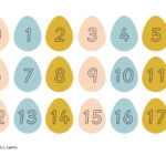 Easter Egg Number Cards 1 50   Printable Teaching Resources With Regard To Printable Easter Eggs Numbers