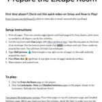 Easter Escape Room Game. Bible Kids And Family Printable Party Regarding Printable Easter Escape Room