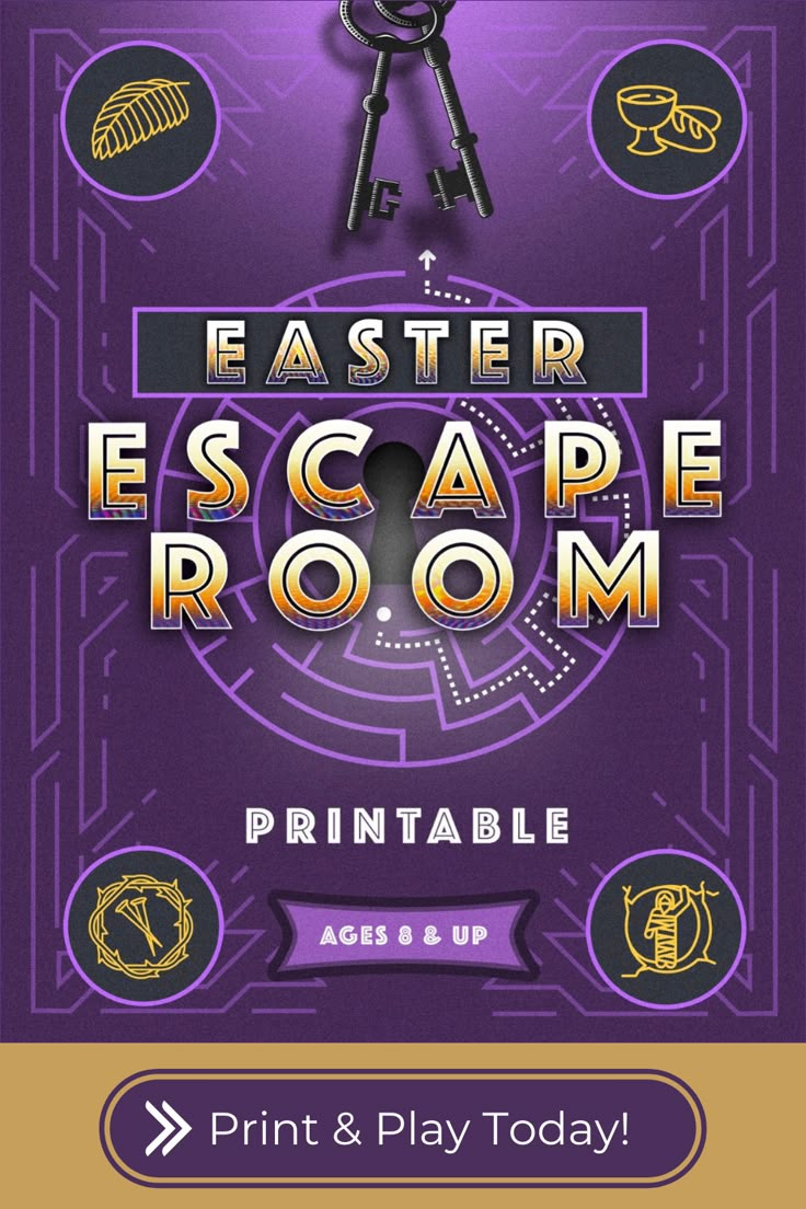 Easter Escape Room [Printable] within Printable Easter Escape Room