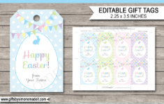 Easter Gift Tags throughout Easter Basket Tags Printable
