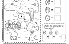 Easter Math Worksheet - Free Printable, Digital, &amp; Pdf regarding Kindergarten Easter Printable