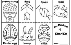 Easter Mini Coloring Book - Ezpzlearn in Easter Printable Book