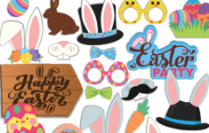 Easter Photo Booth Printable Props | Photobooth Kit | 22 Items with Free Printable Easter Photo Booth Props