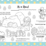 Easter Placemats With Coloring And Activities   Kids Activity Zone Within Easter Placemats Printable