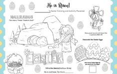 Easter Placemats With Coloring And Activities - Kids Activity Zone within Easter Placemats Printable