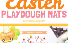 Easter Play Dough Mats {Free Printables} - The Printables Fairy intended for Free Printable Easter Playdough Mats