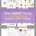 Easter Preschool Pack Of Printables – Mary Martha Mama With Regard To Free Printable Christian Easter Activities
