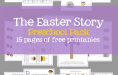 Easter Preschool Pack Of Printables – Mary Martha Mama with regard to Free Printable Christian Easter Activities