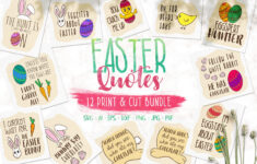 Easter Quotes Clipart Bundle - Svg Print And Cut Files throughout Easter Quotes Printable