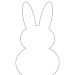 Easter Rabbit Template  Free Printable   Childhood Magic Pertaining To Printable Easter Bunny Pics