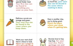 Easter Scavenger Hunt For Kids - Free Printable Game - Pjs And Paint for Free Printable Easter Eggs Scavenger Hunt Clues