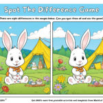 Easter Spot The Difference Games   World Of Printables Throughout Easter Spot The Difference Printable
