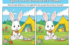 Easter Spot The Difference Games - World Of Printables throughout Easter Spot the Difference Printable