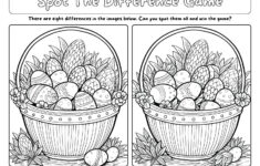 Easter Spot The Difference Games - World Of Printables with Easter Find The Differences Printable