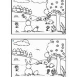 Easter Spot The Differences General…: English Esl Worksheets Pdf & Doc In Easter Find The Differences Printable