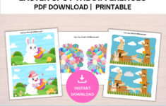 Easter Spot The Differences Screen Free Printable Activity For with regard to Easter Spot the Difference Printable