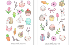Easter Sticker Set regarding Easter Stickers Printable