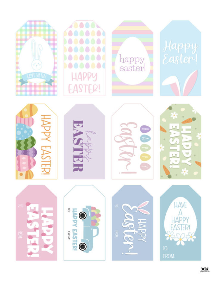 Happy Easter Printable Tags Free