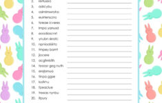 Easter Word Scrambles - 15 Free Printables | Printabulls throughout Free Printable Easter Word Scramble