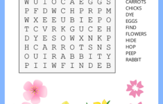 Easter Word Search (Free Printable Pdf Puzzles) – Free Printables intended for Large Print Easter Word Search Printable