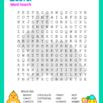 Easter Word Search (Free Printable Pdf Puzzles) – Free Printables Pertaining To Large Print Easter Word Search Printable