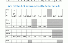Easter Worksheets For Kids throughout Easter Math Worksheets Free Printable